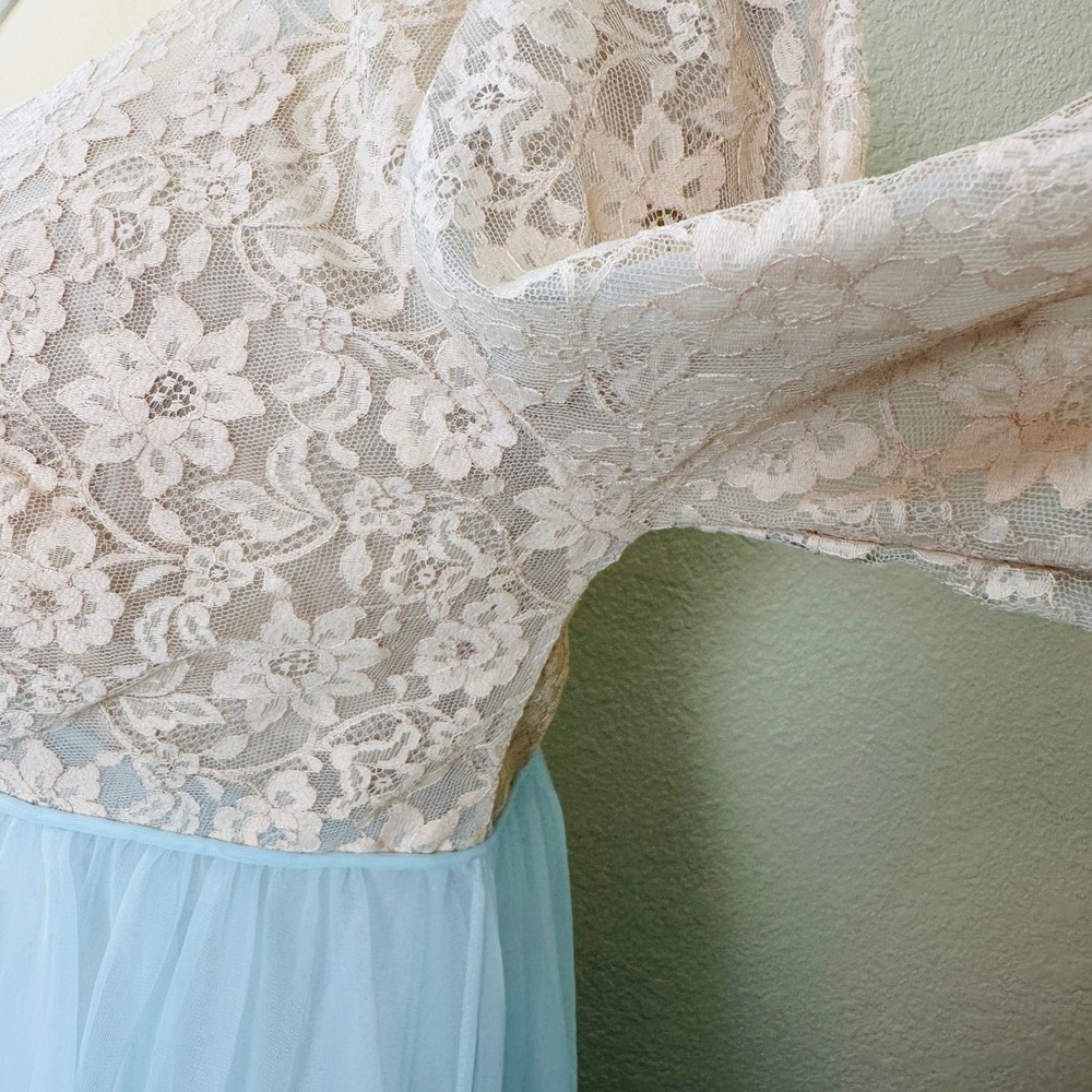 Lisette AL Sterling Vintage‎ Lingerie Gown Maxi Dress Women 38 Romantic Elegant - Picture 13 of 16